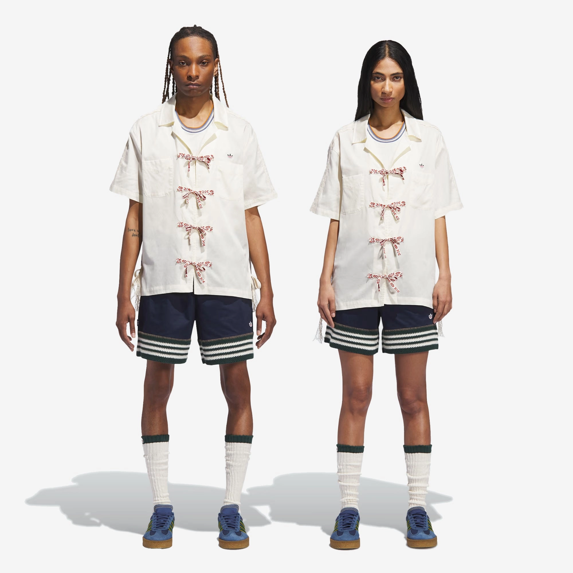 ADIDAS ORIGINALS | CLOT BOWLING SHIRT BY EDISON CHEN { CREAM WHITE