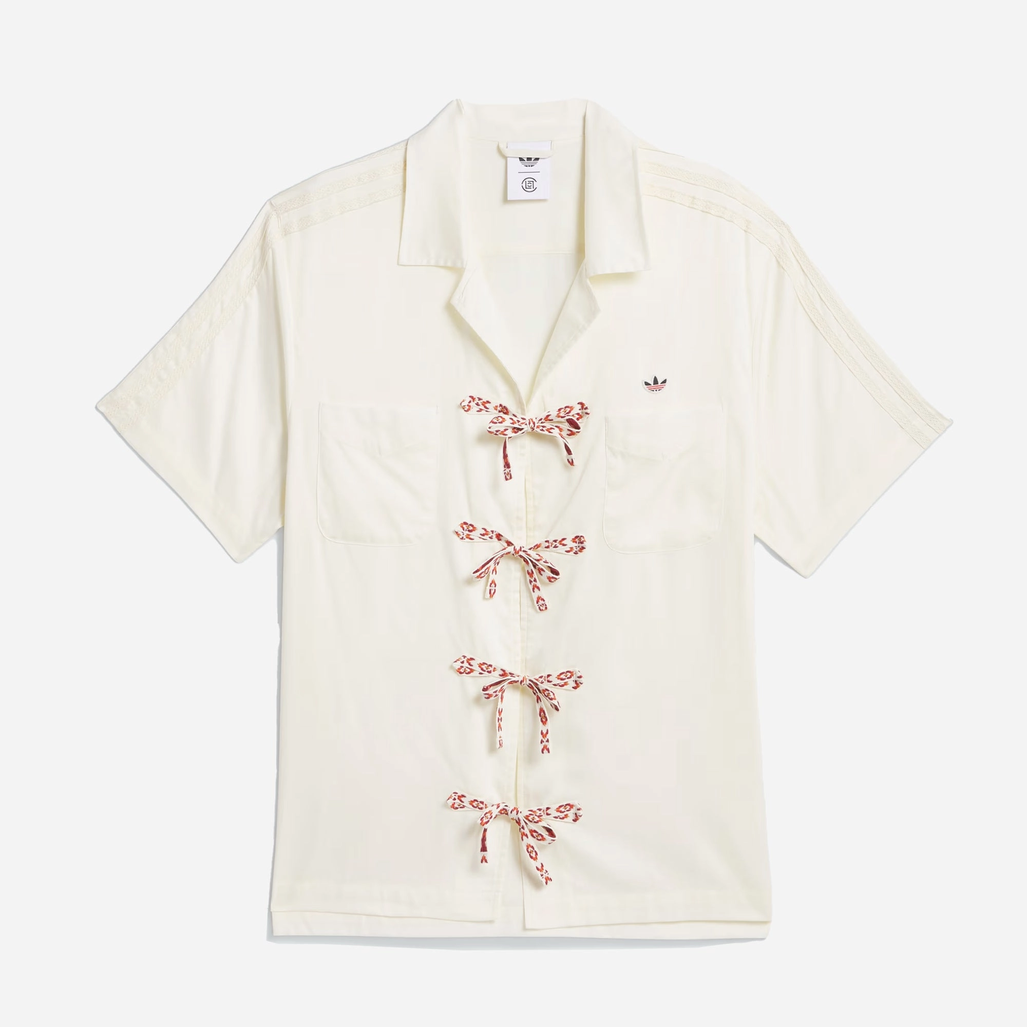 ADIDAS ORIGINALS | CLOT BOWLING SHIRT BY EDISON CHEN { CREAM WHITE