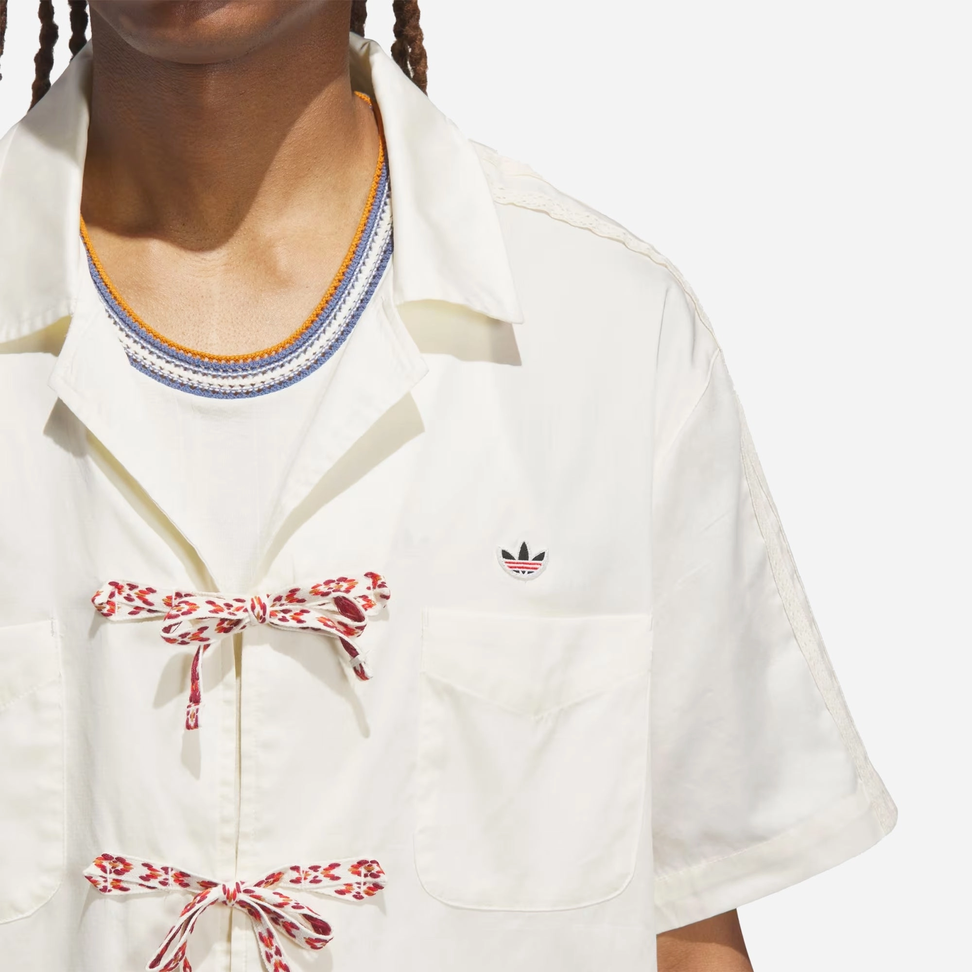 ADIDAS ORIGINALS | CLOT BOWLING SHIRT BY EDISON CHEN { CREAM WHITE