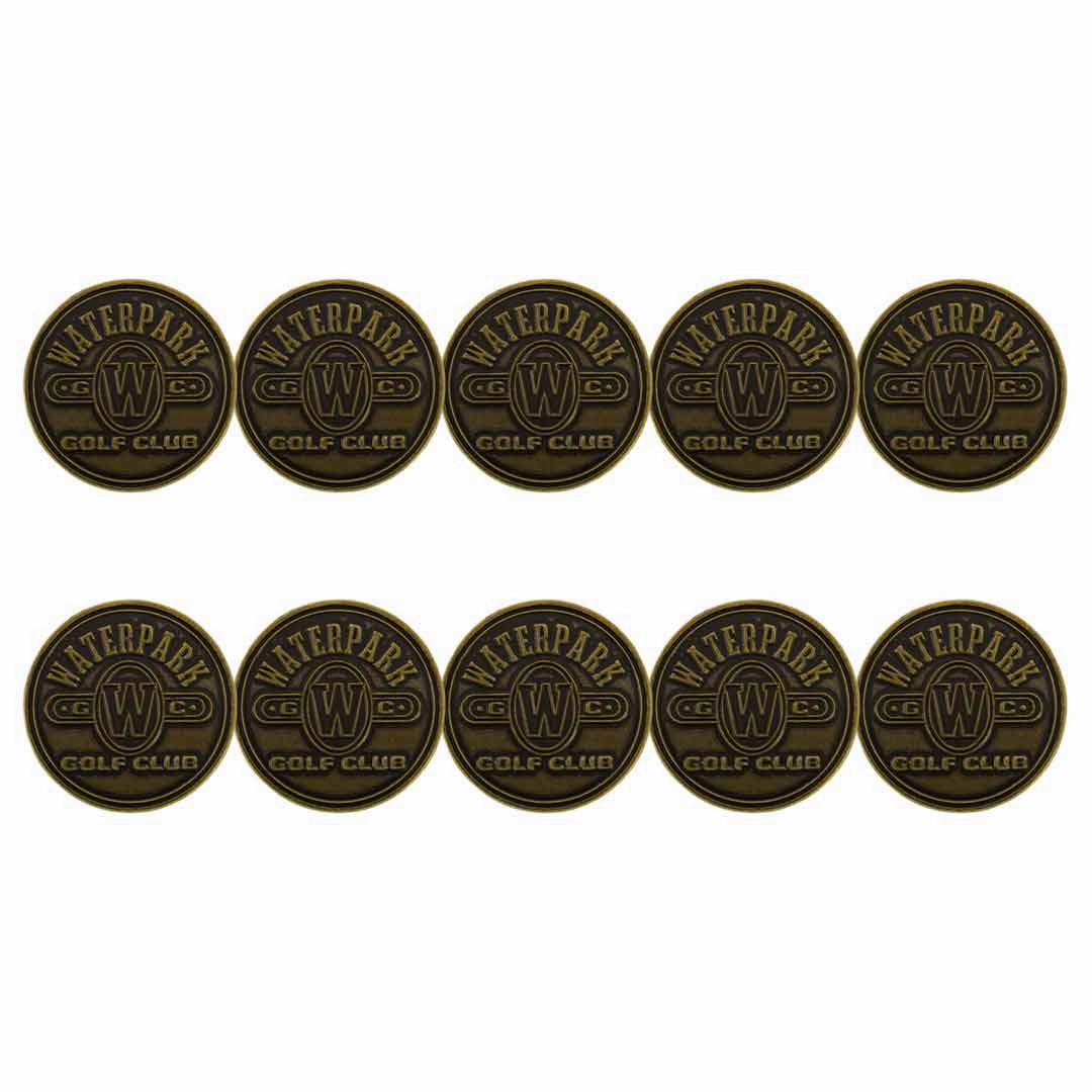 ahead - Water Park Golf Ball Markers (BM WATERPARK - BRASS)