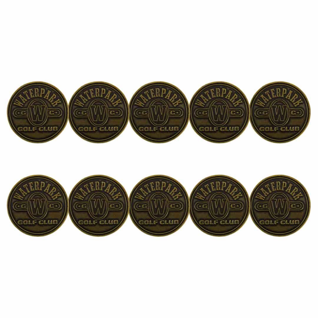 ahead - Water Park Golf Ball Markers (BM WATERPARK - BRASS)