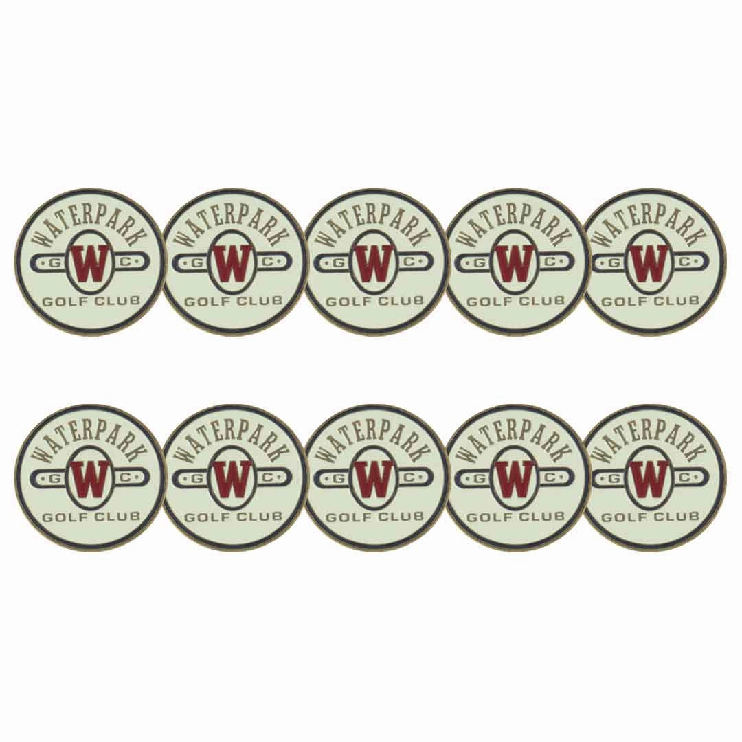 ahead - Water Park Golf Ball Markers (BM WATERPARK - WHT)
