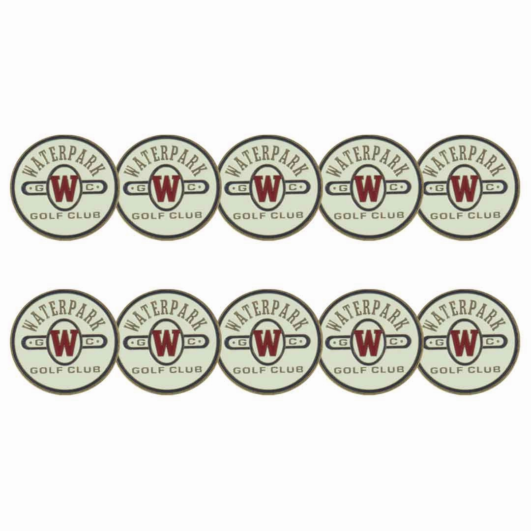 ahead - Water Park Golf Ball Markers (BM WATERPARK - WHT)