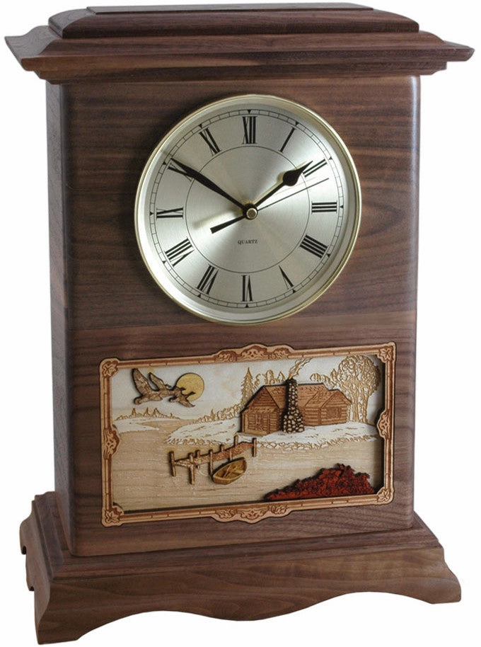Ambassador Clock Urn - Rustic