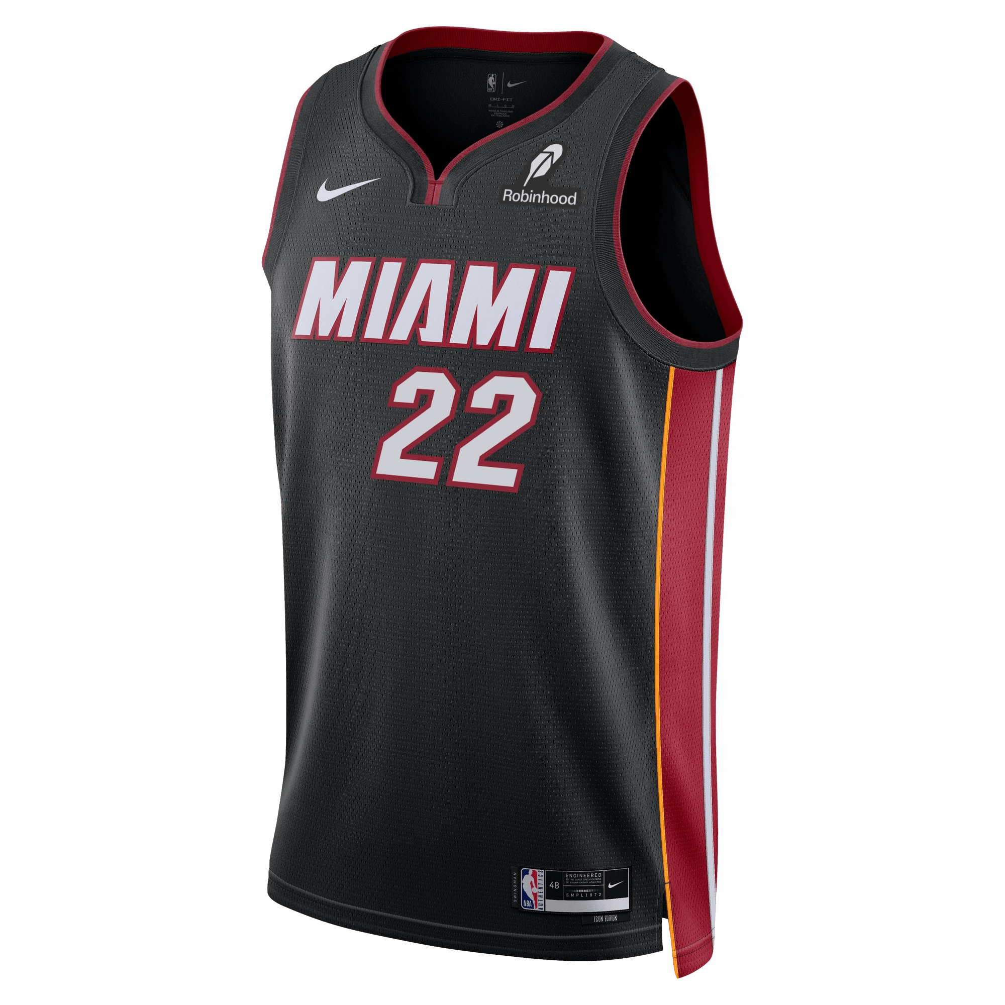 Andrew Wiggins Nike Miami HEAT Icon Black Youth Swingman Jersey
