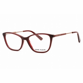 Anne Klein Men's Eyeglasses - Merlot Rectangular Full Rim Plastic Frame | AK5080 604