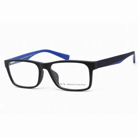 Armani Exchange Men's Eyeglasses - Blue Plastic Rectangular Shape Frame | AX3038F 8198