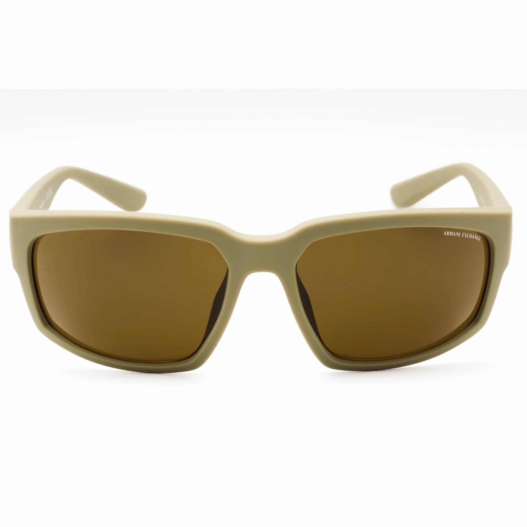 Armani Exchange Men's Sunglasses - Matte Beige Rectangular Frame | 0AX4142SU 834873