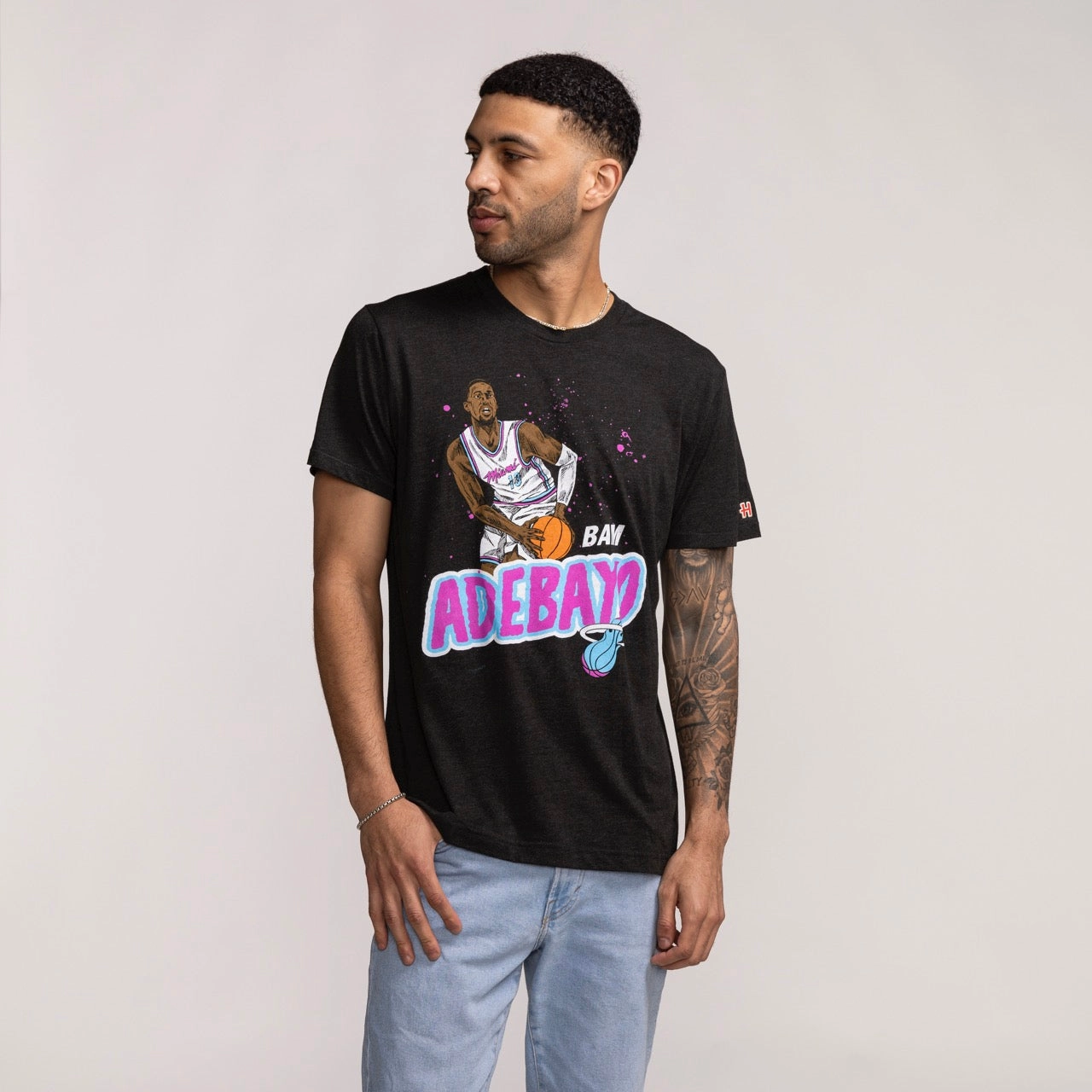 Bam Adebayo Homage Original Vice Shooting Stars Tee