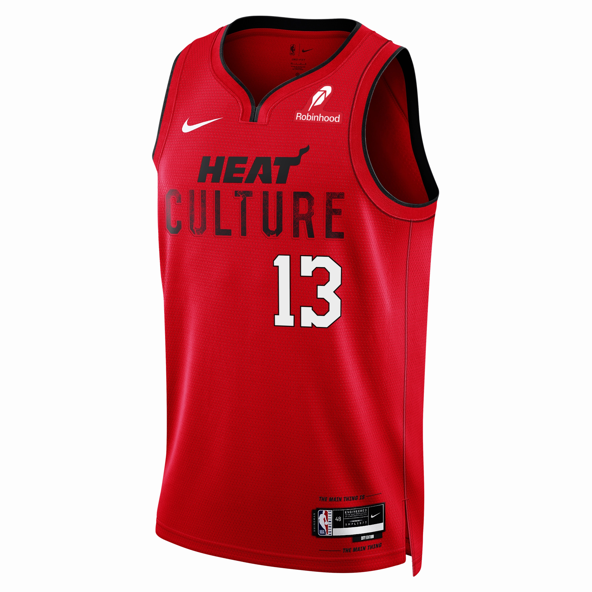 Bam Adebayo Nike HEAT Culture: Blood Red Swingman Jersey
