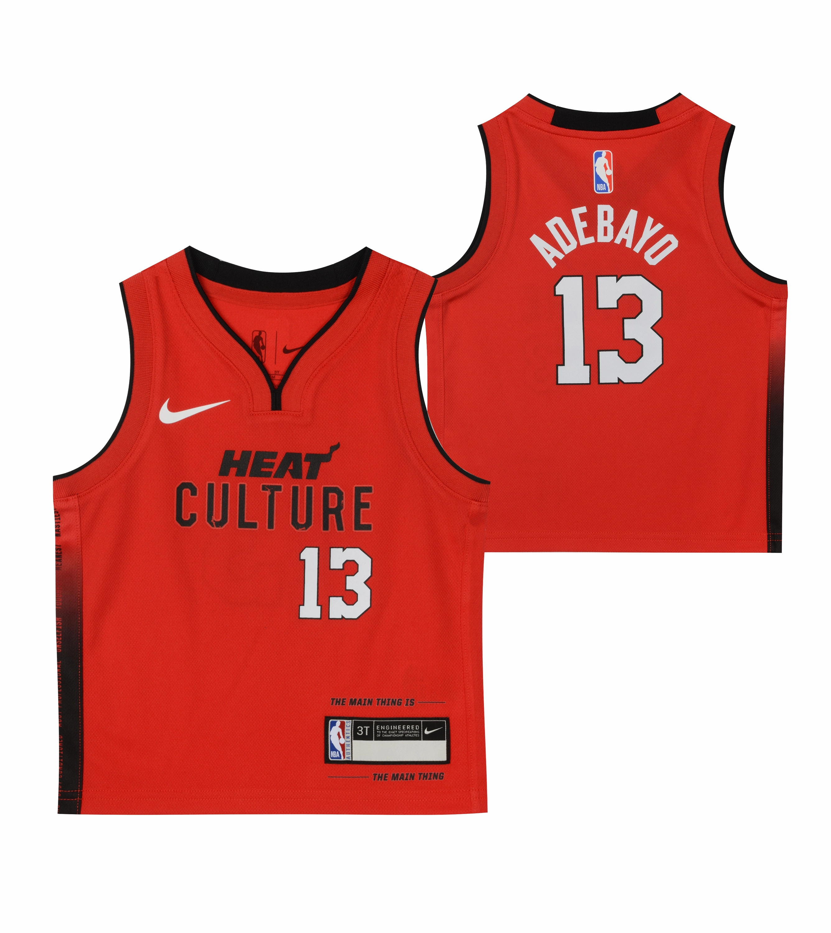 Bam Adebayo Nike HEAT Culture: Blood Red Toddler Replica Jersey