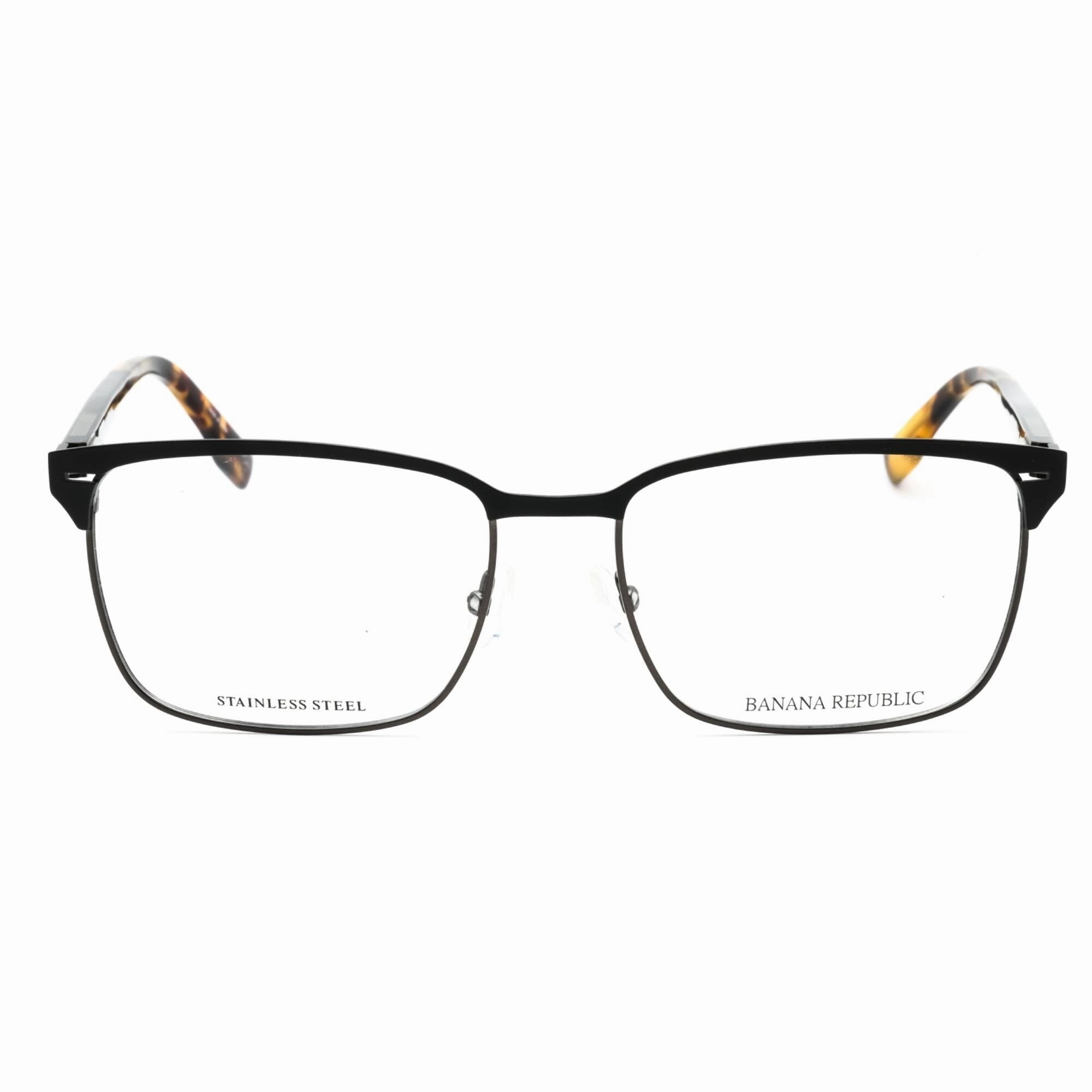 Banana Republic Men's Eyeglasses - Matte Black Ruthenium Full Rim Frame | ENZO 0TI7 00