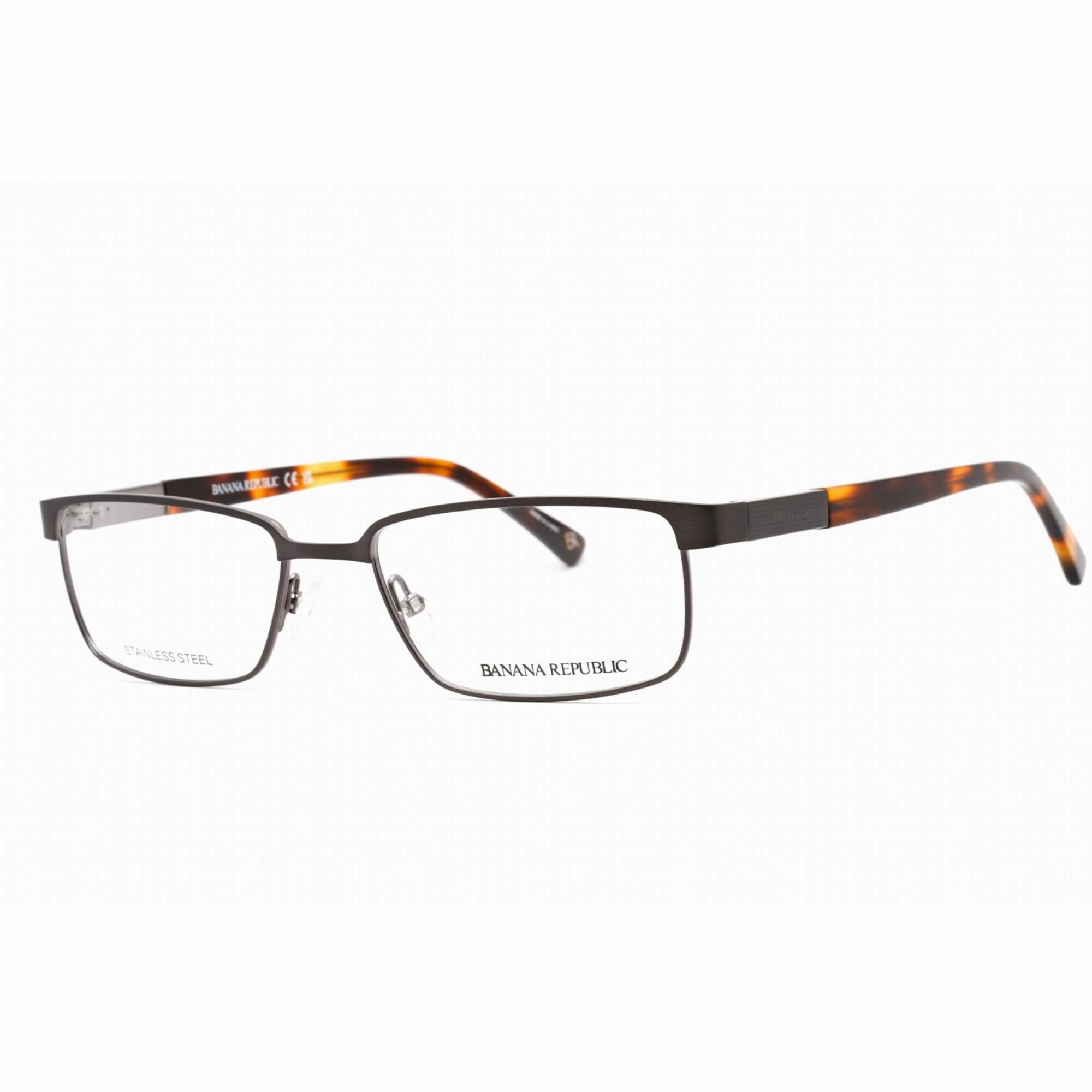 Banana Republic Men's Eyeglasses - Matte Grey Blue Rectangular Frame | BR 100 08HT 00