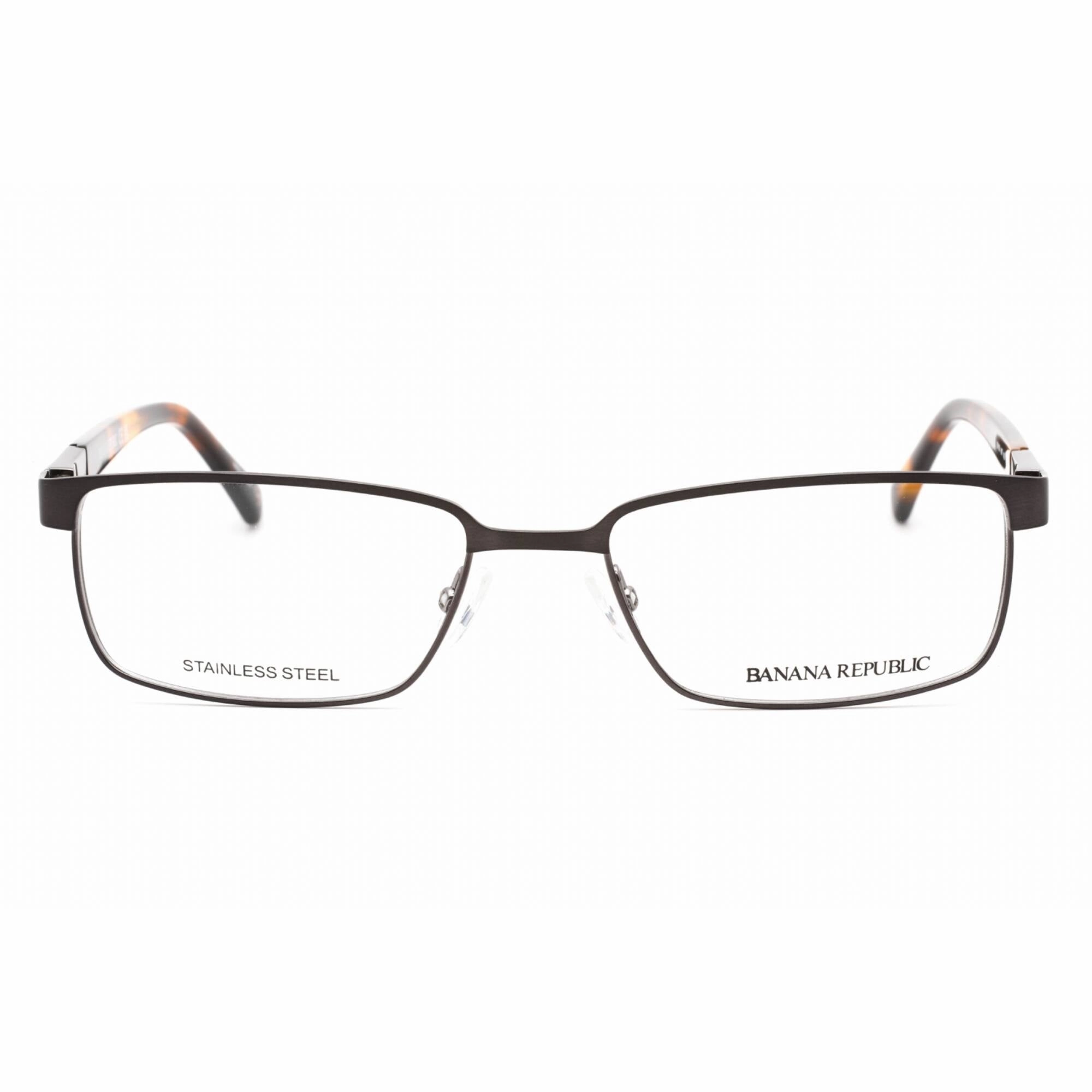 Banana Republic Men's Eyeglasses - Matte Grey Blue Rectangular Frame | BR 100 08HT 00