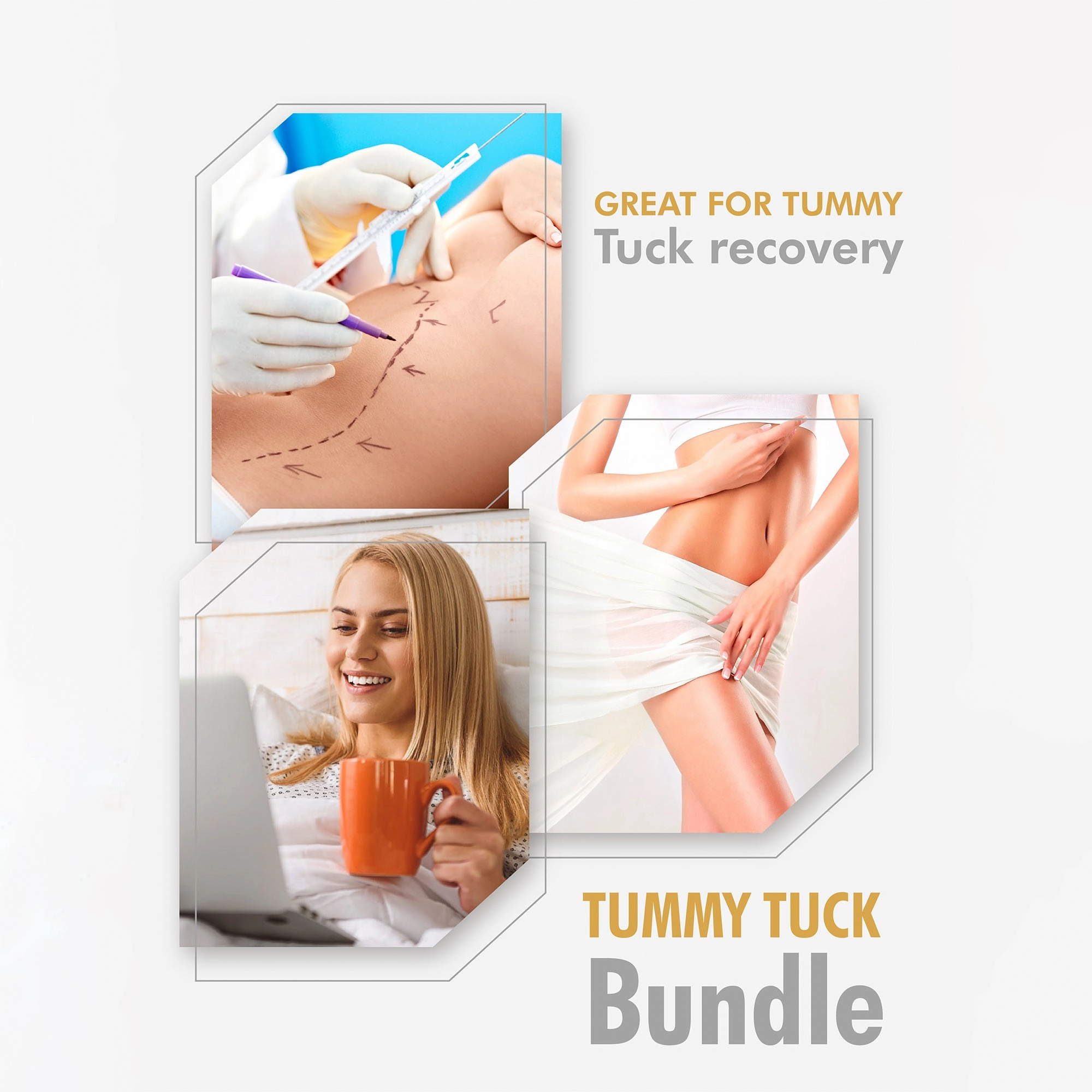 Be Shapy | M&D 0105 Liposuction Foam Pads | Tummy Tuck Ab Compression Board after Surgery