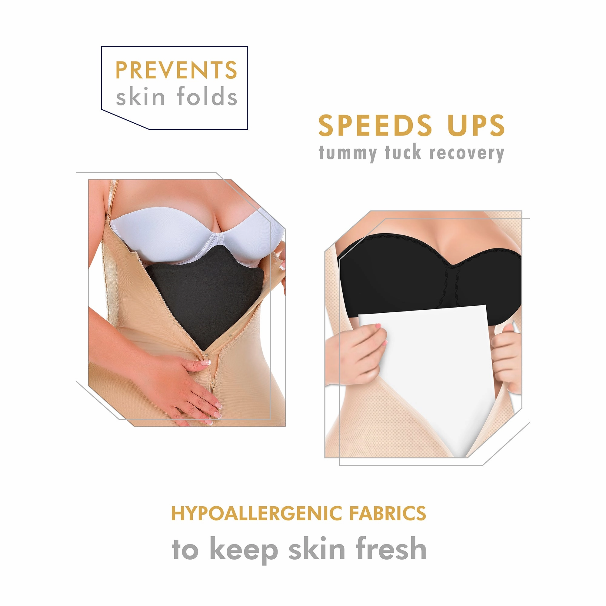 Be Shapy | M&D 0105 Liposuction Foam Pads | Tummy Tuck Ab Compression Board after Surgery