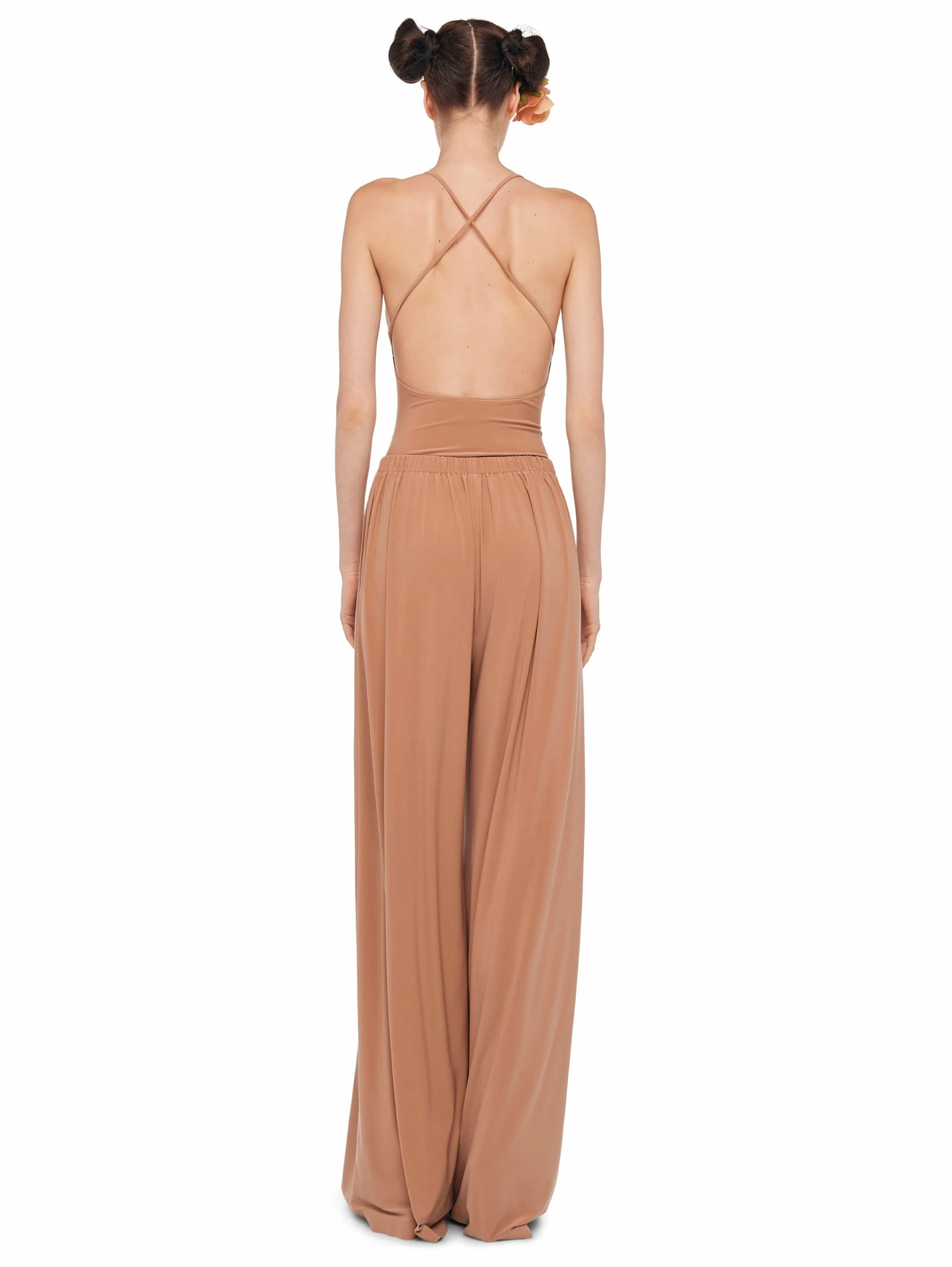Bodycon Cross Back Cappuccino