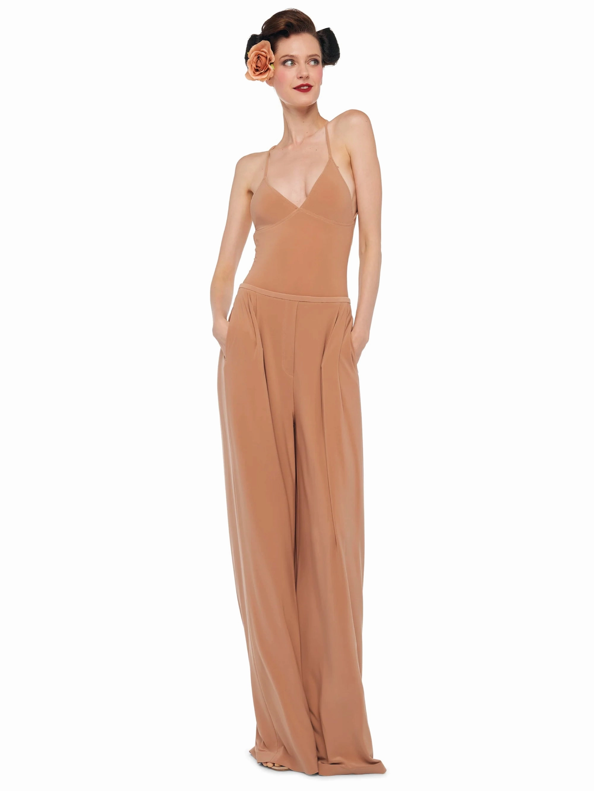 Bodycon Cross Back Cappuccino