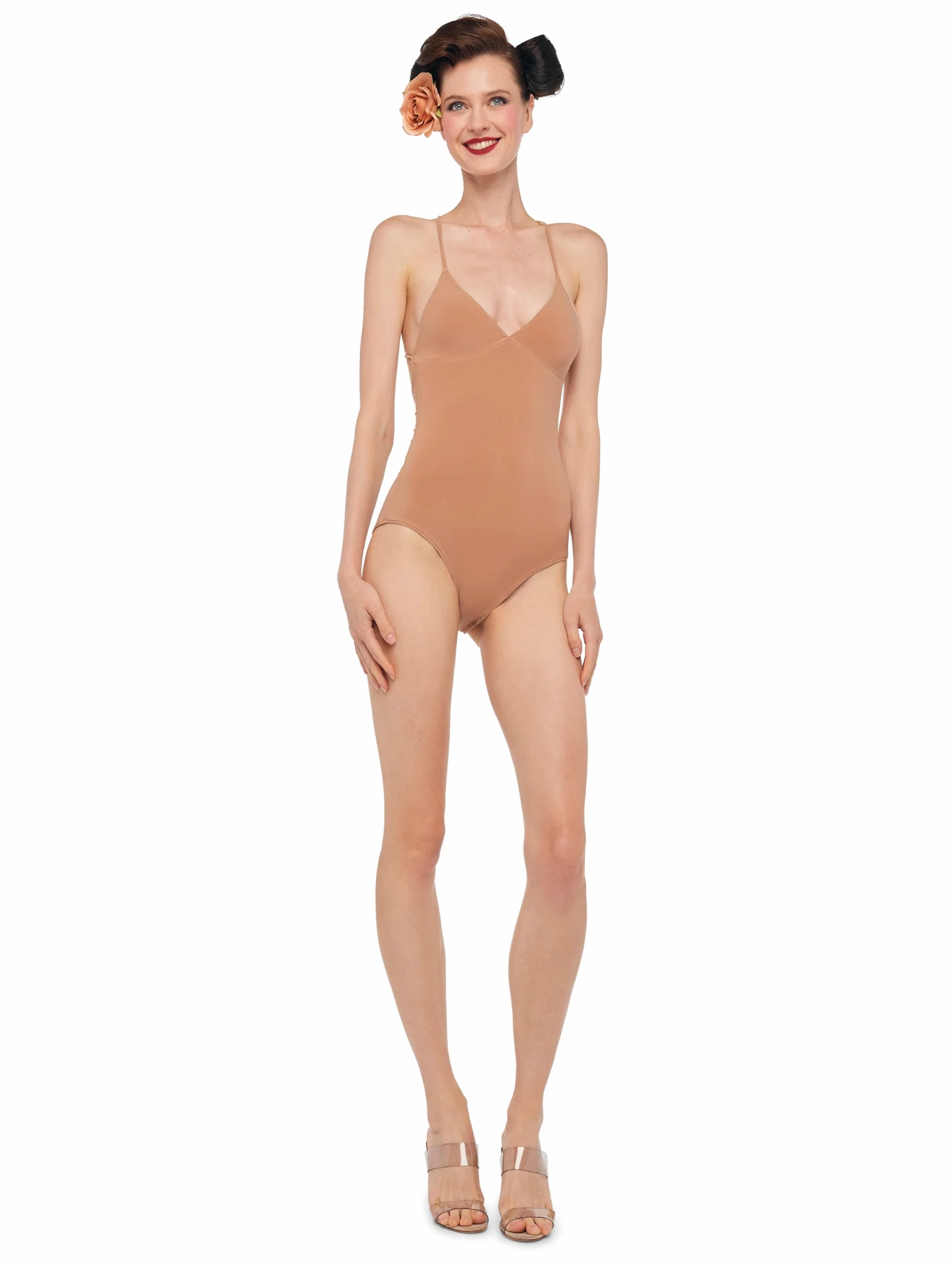Bodycon Cross Back Cappuccino