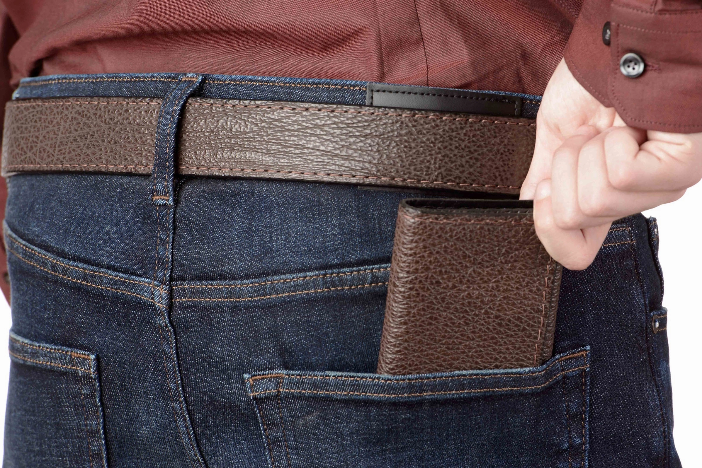 Brown Shark Trifold Wallet