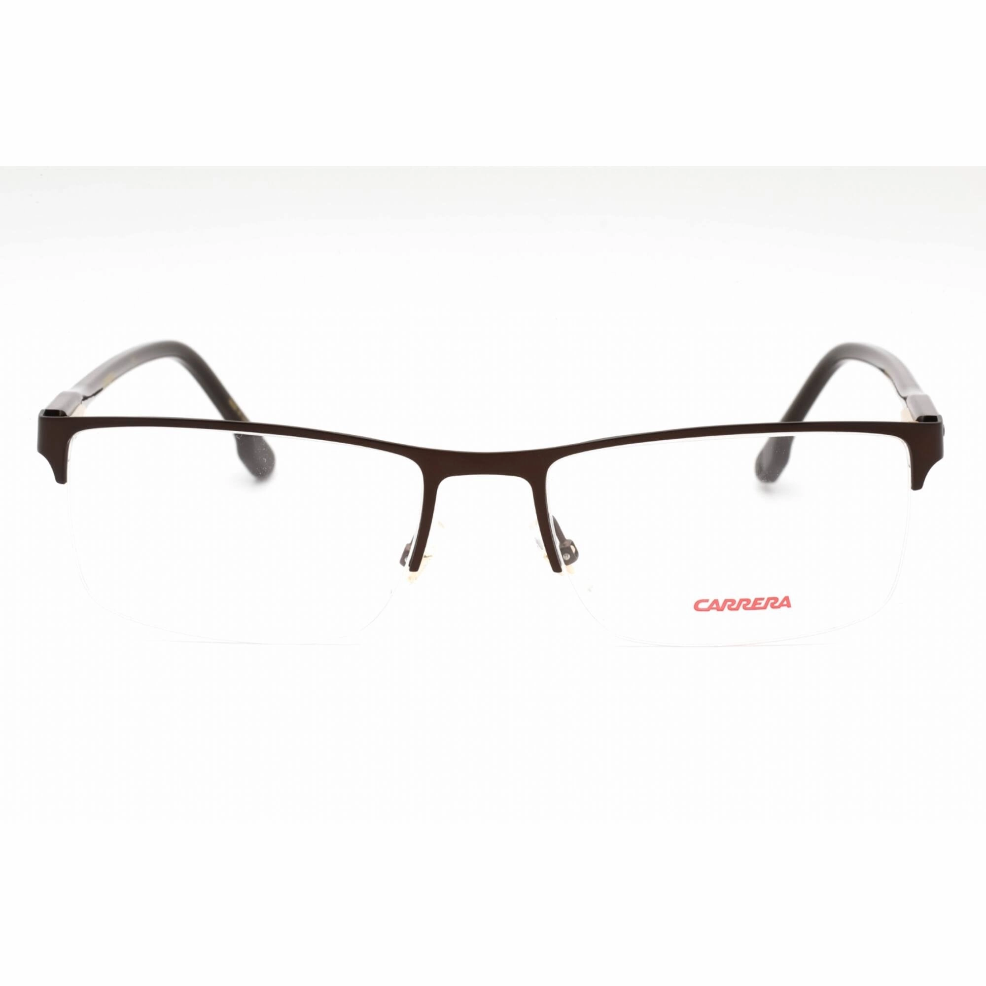 Carrera Men's Eyeglasses - Brown Metal Rectangular Half Rim | CARRERA 243 009Q 00