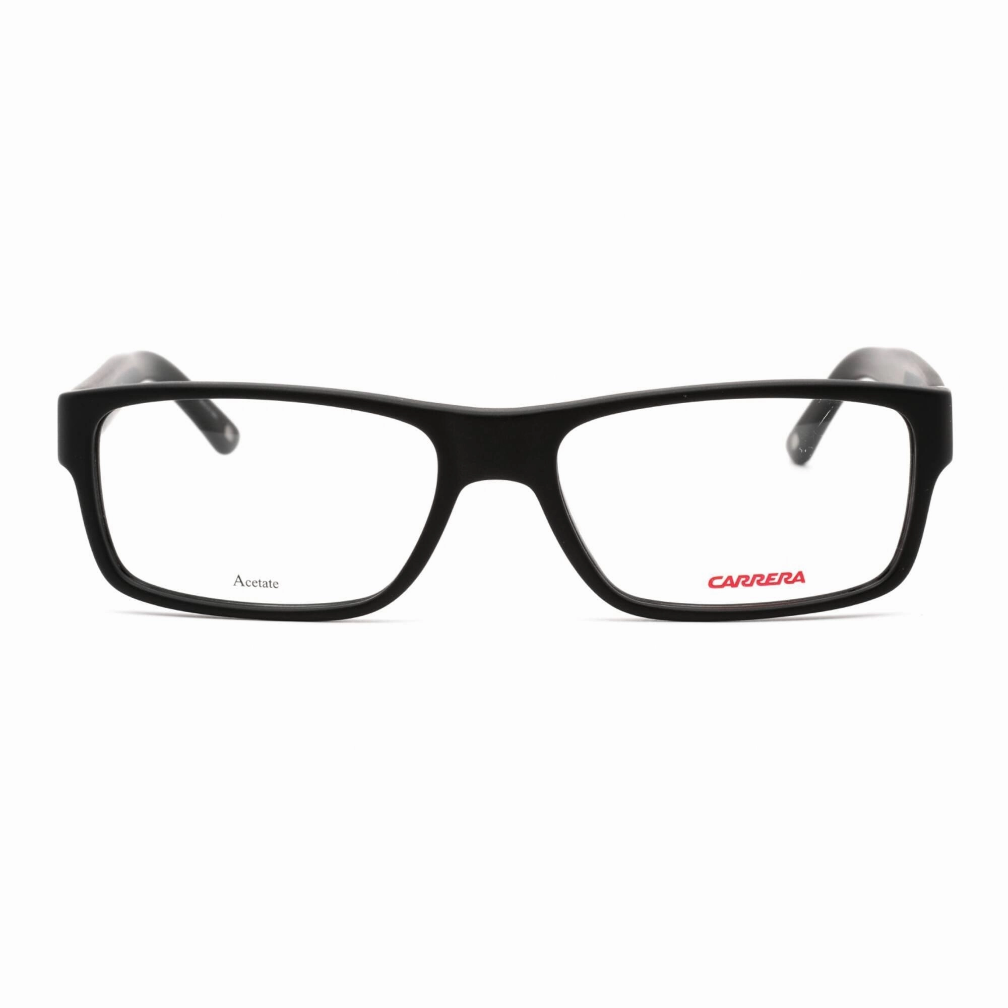Carrera Men's Eyeglasses - Matte Black Acetate Rectangular Frame | Ca 6180 0OFZ 00