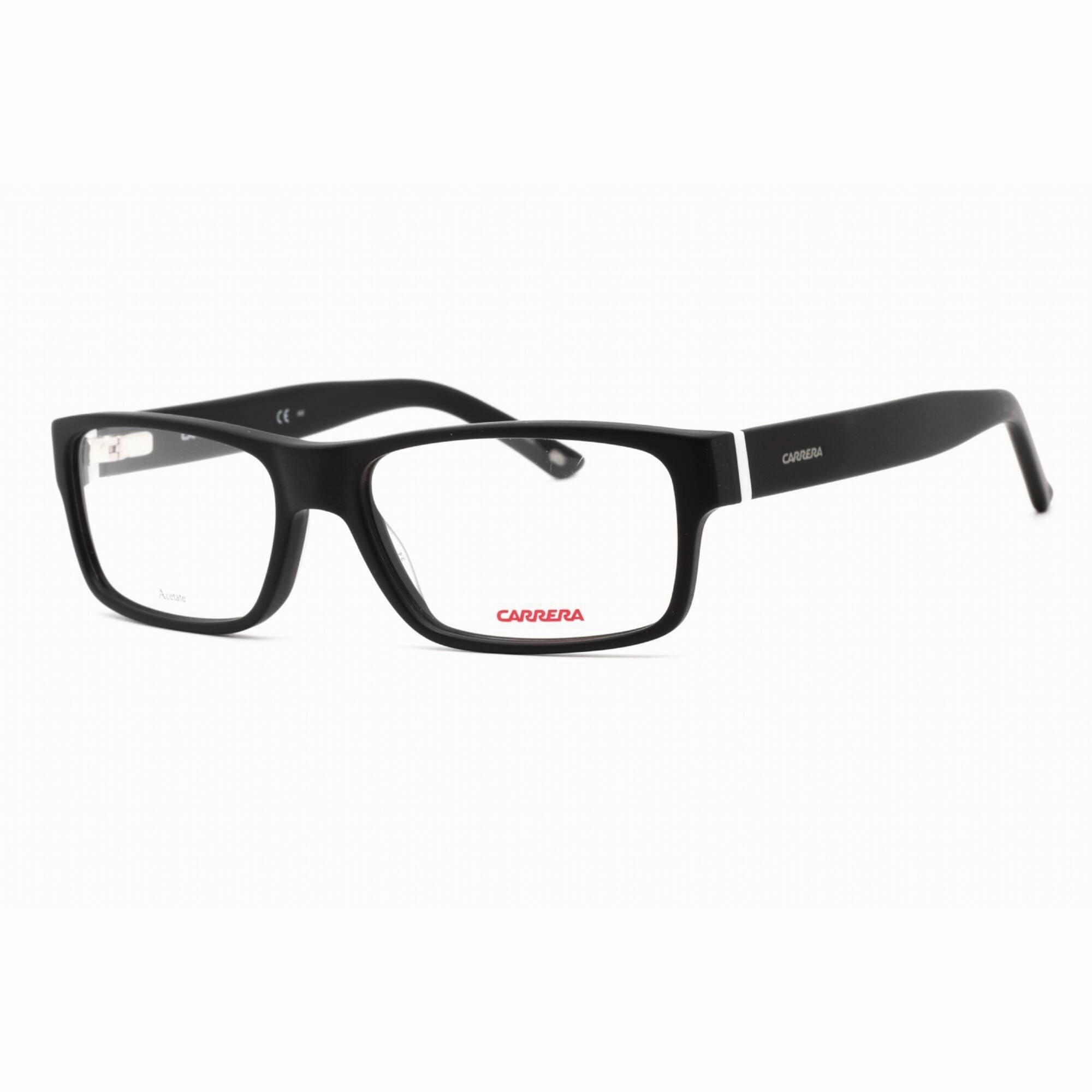 Carrera Men's Eyeglasses - Matte Black Acetate Rectangular Frame | Ca 6180 0OFZ 00