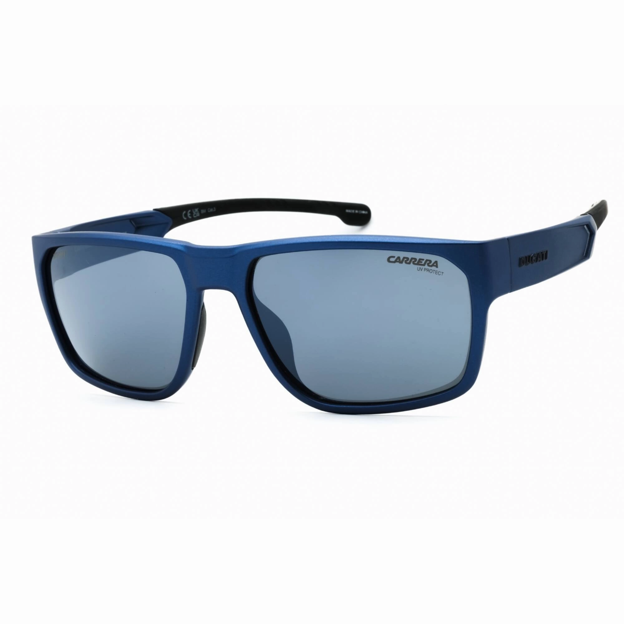 Carrera Men's Sunglasses - Blue Metalized Frame Silver Lens | CARDUC 029/S 0TZQ T4