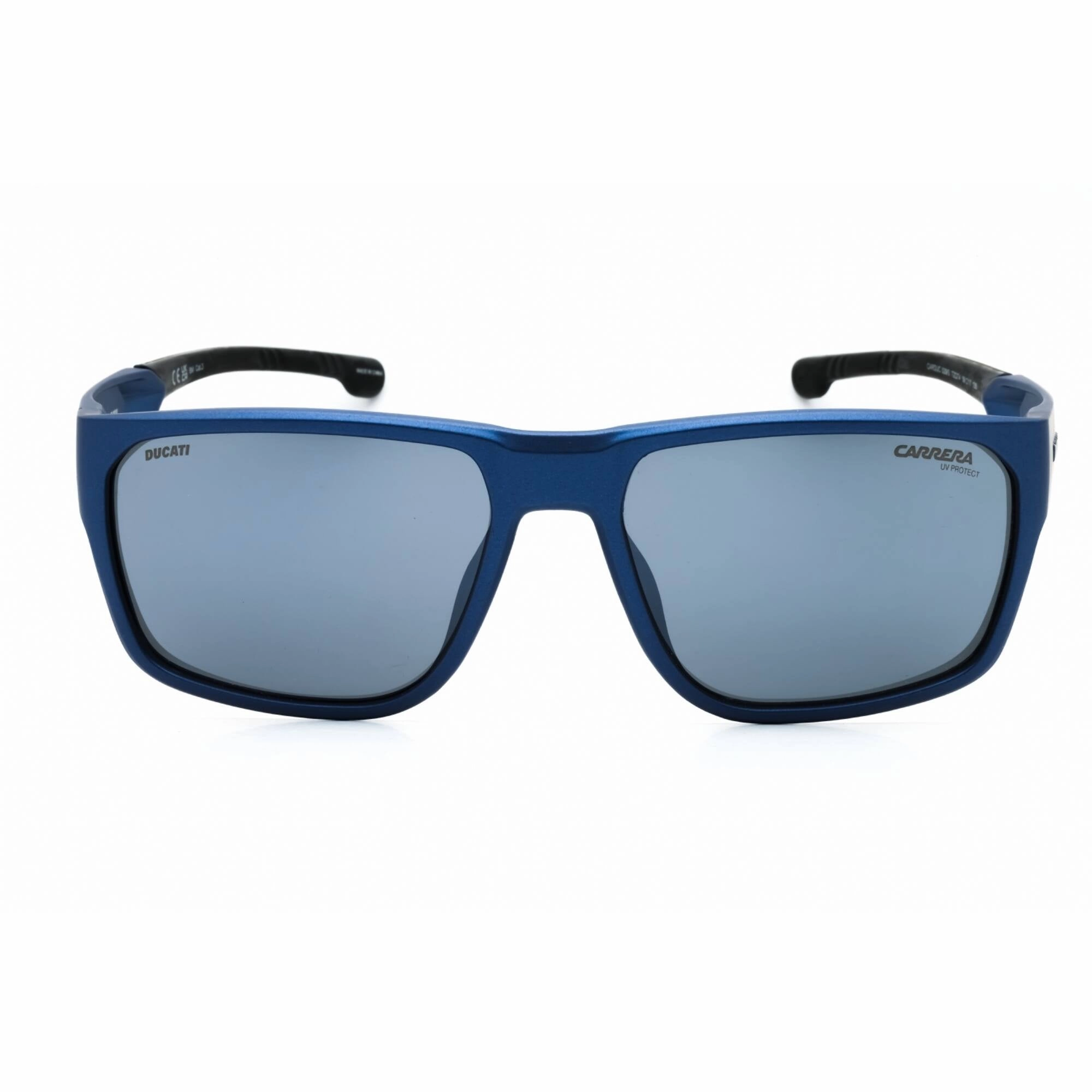 Carrera Men's Sunglasses - Blue Metalized Frame Silver Lens | CARDUC 029/S 0TZQ T4