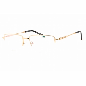Charriol Men's Eyeglasses - Half Rim Shiny Gold Rectangular Titanium | PC75102 C01