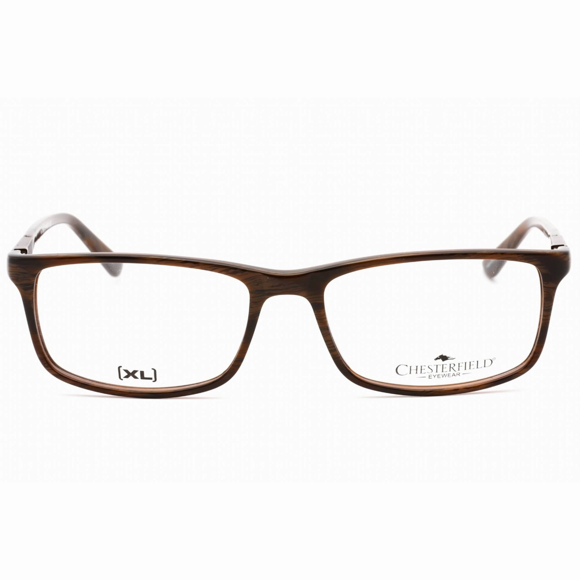 Chesterfield Men's Eyeglasses - Horn Brown Rectangular Full Rim Frame | 30XL 0EB8 00