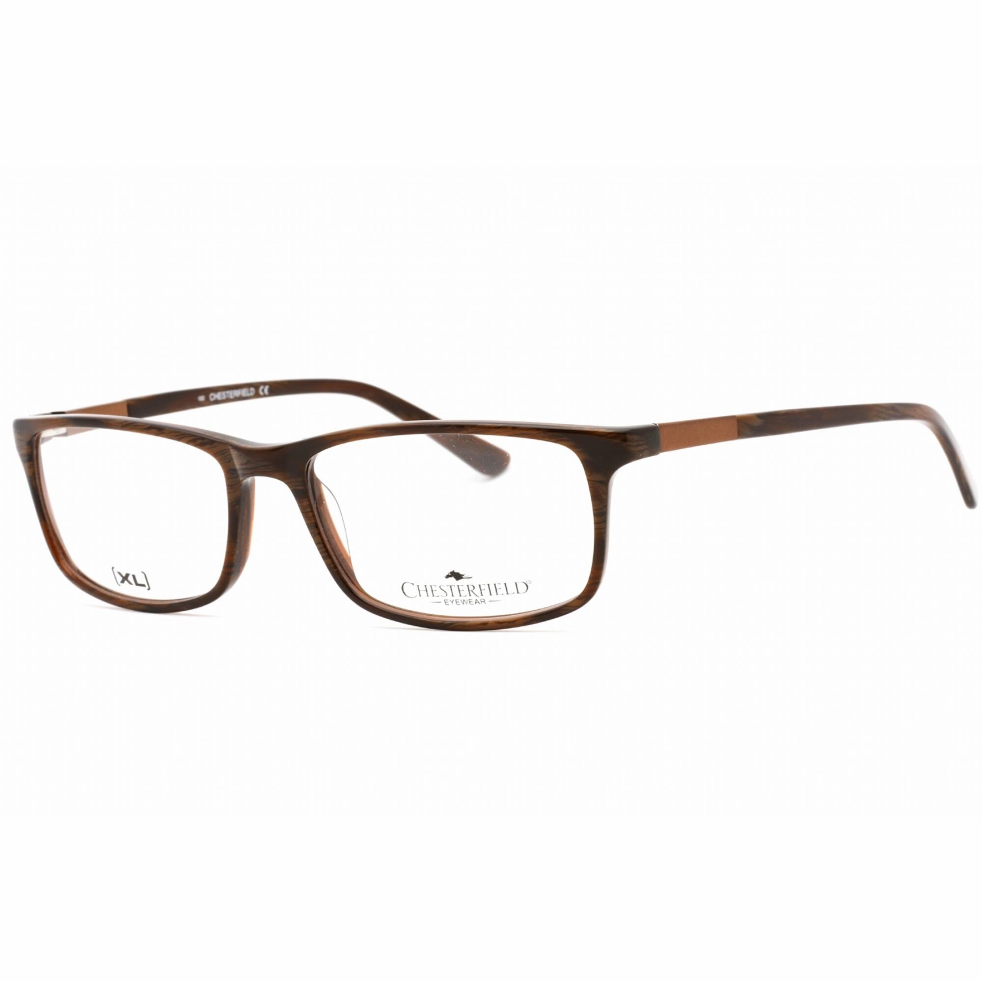 Chesterfield Men's Eyeglasses - Horn Brown Rectangular Full Rim Frame | 30XL 0EB8 00