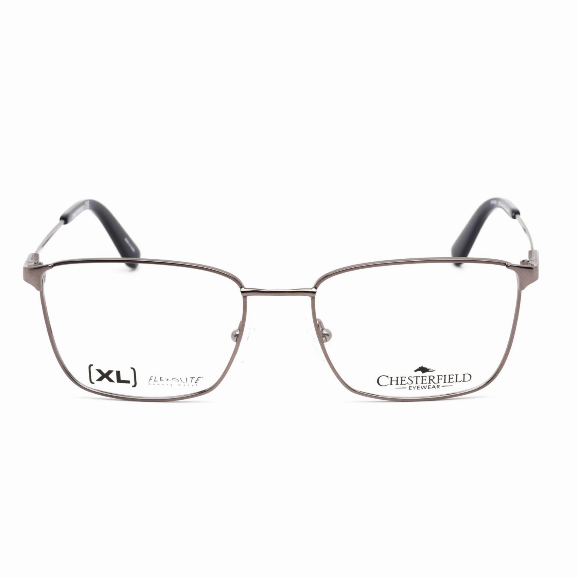 Chesterfield Men's Eyeglasses - Silver Metal Square Shape Frame | CH 95XL 0YB7 00