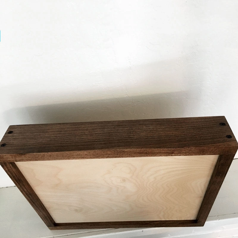 Compass Rose Wall Mounted Wood Cremation Urn Plaque
