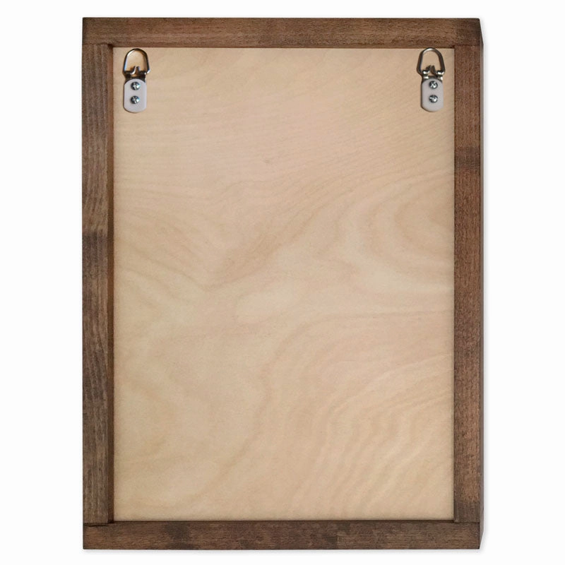 Compass Rose Wall Mounted Wood Cremation Urn Plaque