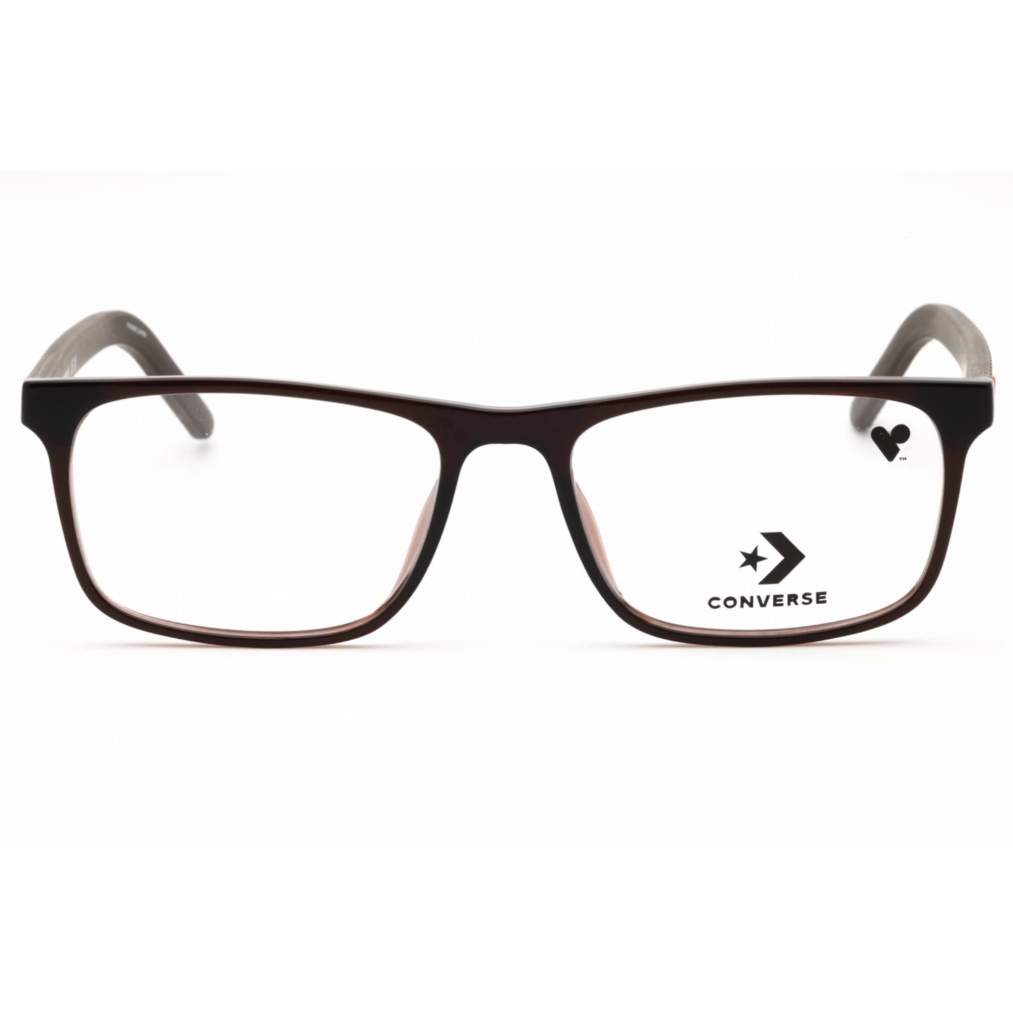 Converse Men's Eyeglasses - Crystal Brazil Nut Rectangular Full Rim Frame | CV5059 201