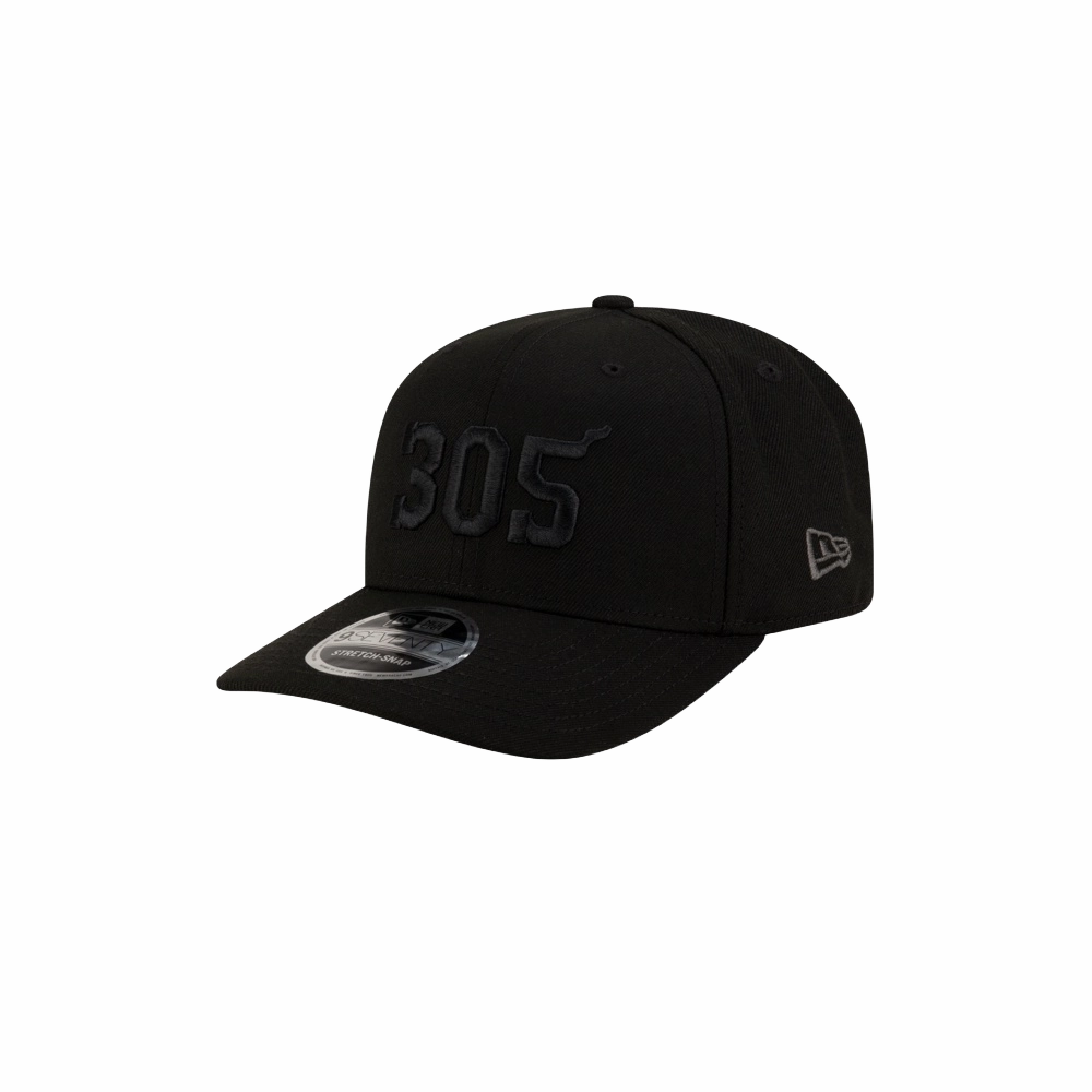 Court Culture 305 Snapback - Miami Black