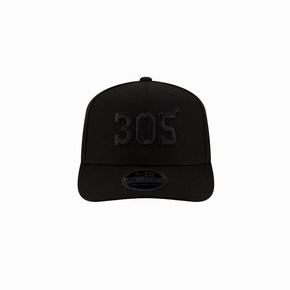 Court Culture 305 Snapback - Miami Black