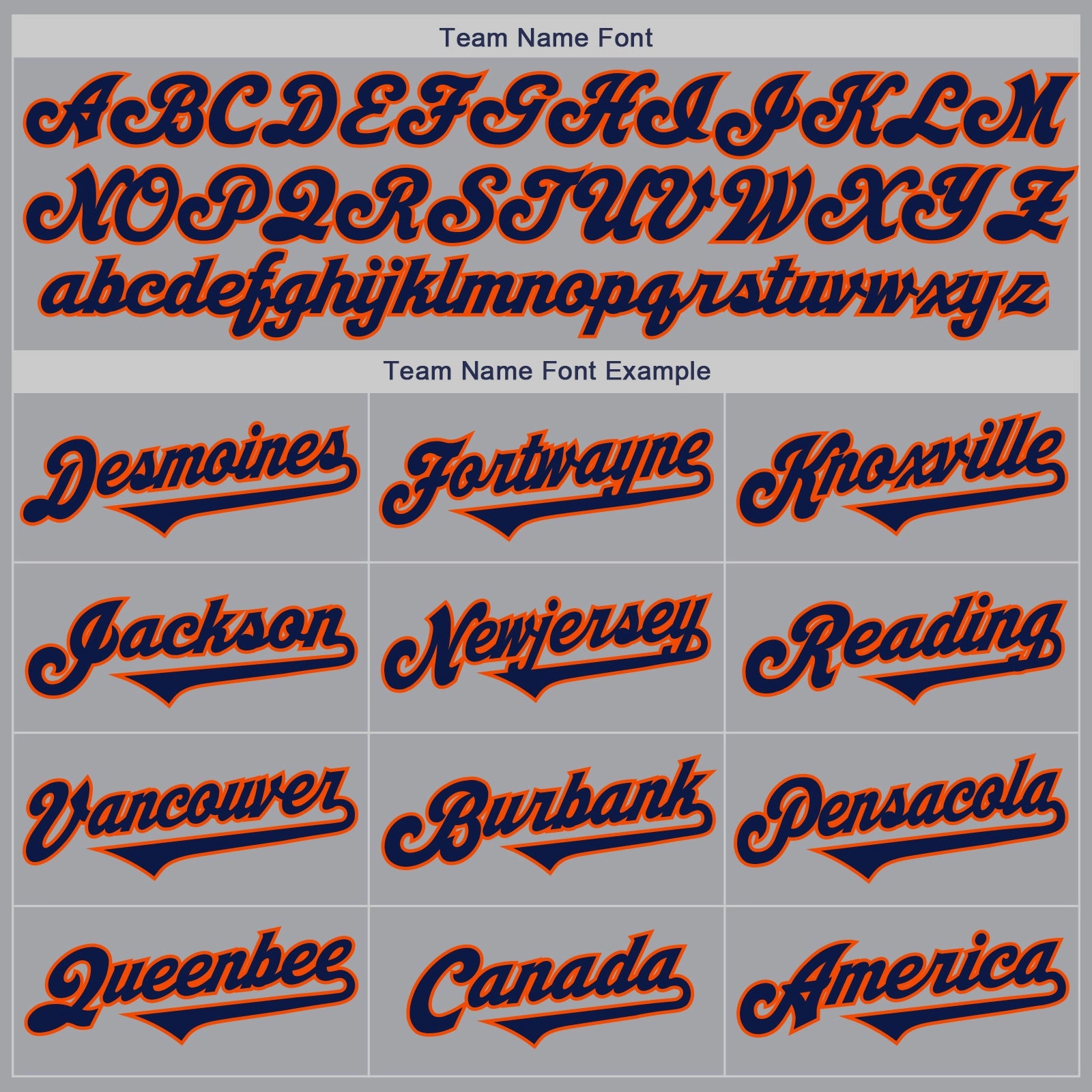 Custom Gray Navy-Orange Authentic Two Tone Baseball Jersey