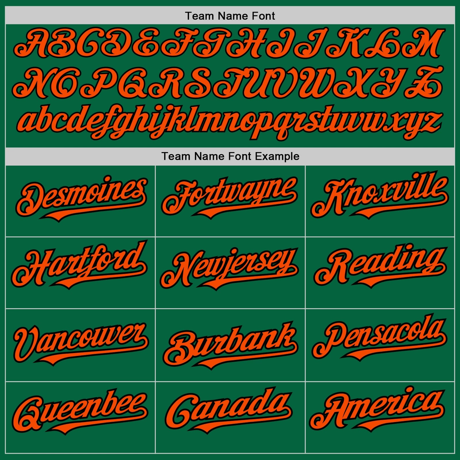 Custom Kelly Green Pinstripe Orange-Black Authentic Fade Fashion Baseball Jersey