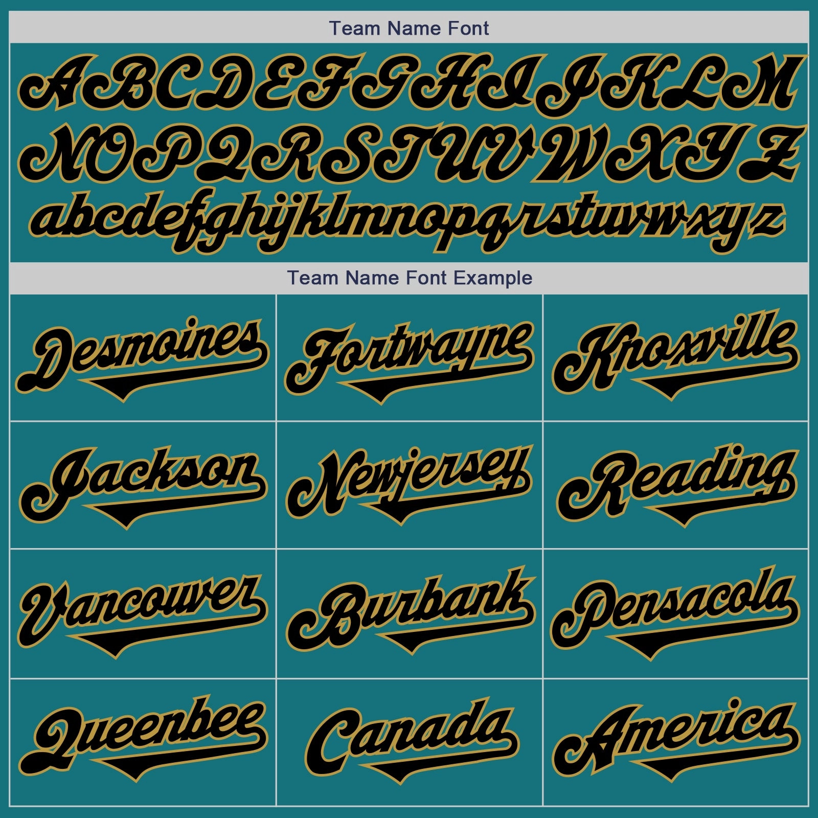 Custom Teal Black-Old Gold Authentic Two Tone Baseball Jersey