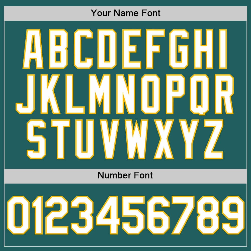 Custom Teal White-Gold Line Authentic Baseball Jersey
