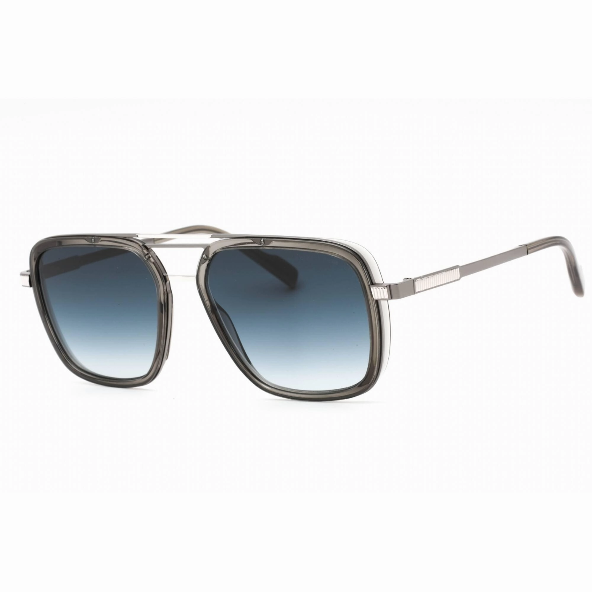 Cutler and Gross Men's Sunglasses - Grey Blue Flash Lens Square Frame | CG1324S 003