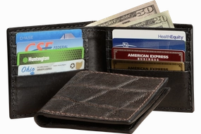 Dark Brown Elephant Bifold Wallet