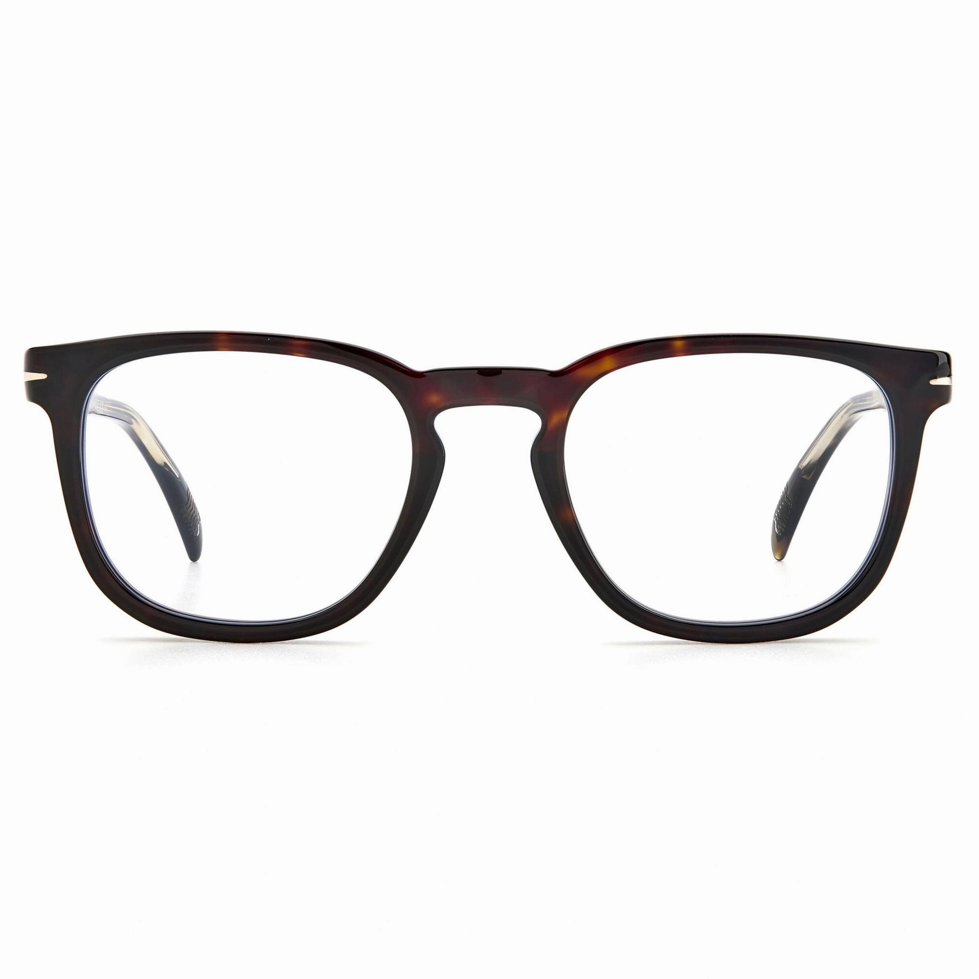 David Beckham Men's Eyeglasses - Havana Full Rim Square Shape Frame | DB 7022/BB 0086