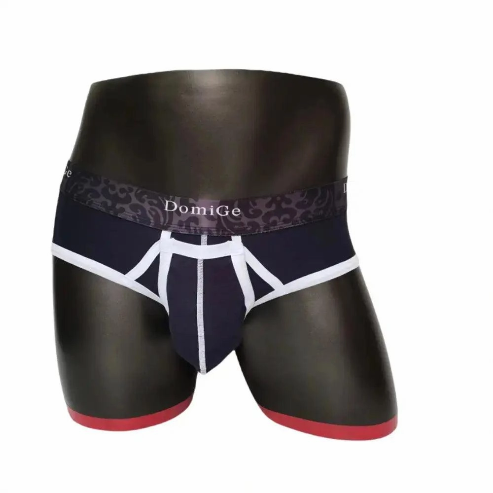DomiGe Men's Cotton Stretch Briefs with Dual Pouch Underwear