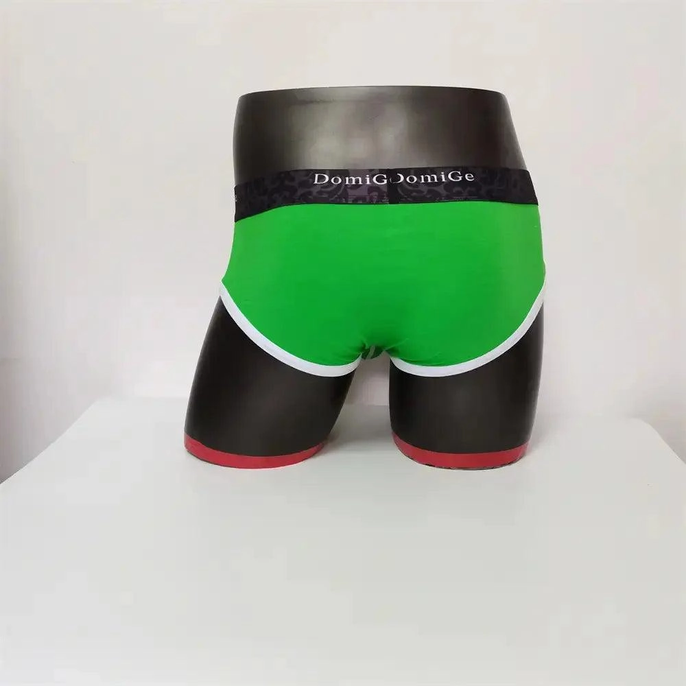 DomiGe Men's Cotton Stretch Briefs with Dual Pouch Underwear