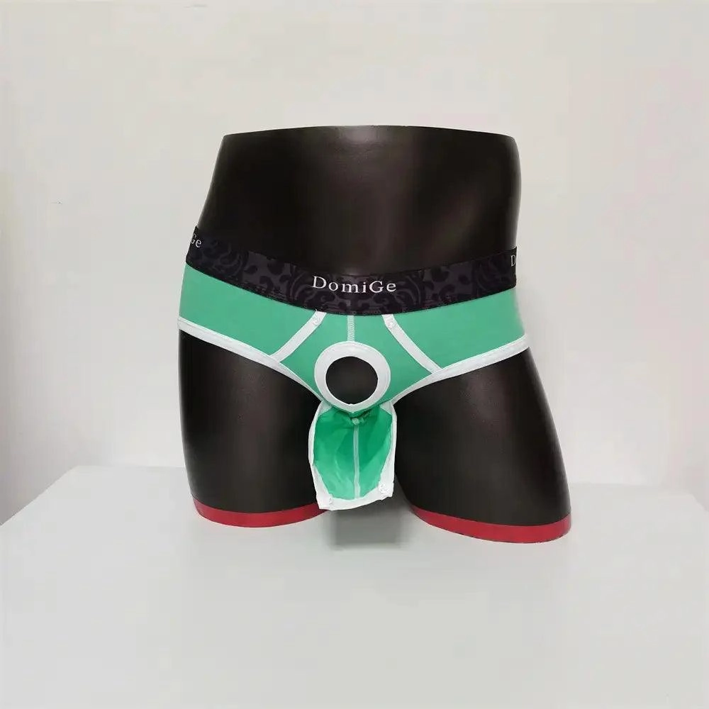 DomiGe Men's Cotton Stretch Briefs with Dual Pouch Underwear