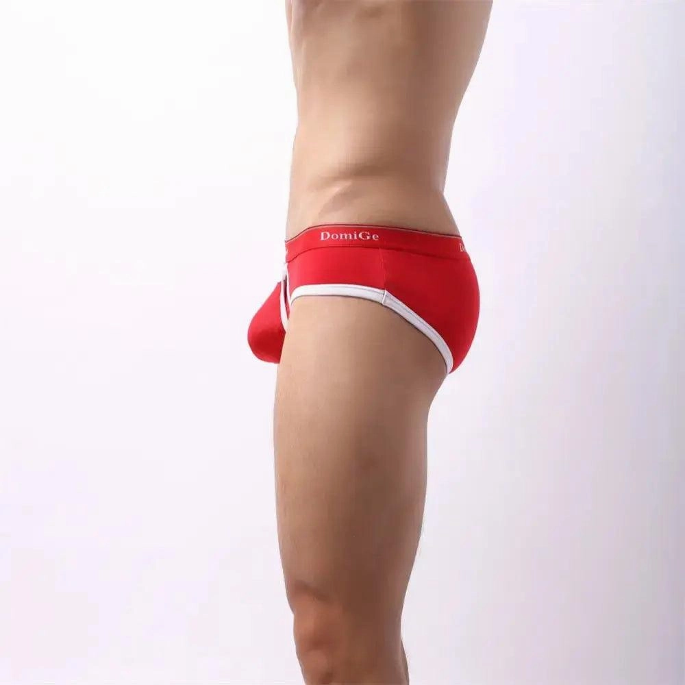 DomiGe Men's Cotton Stretch Briefs with Dual Pouch Underwear