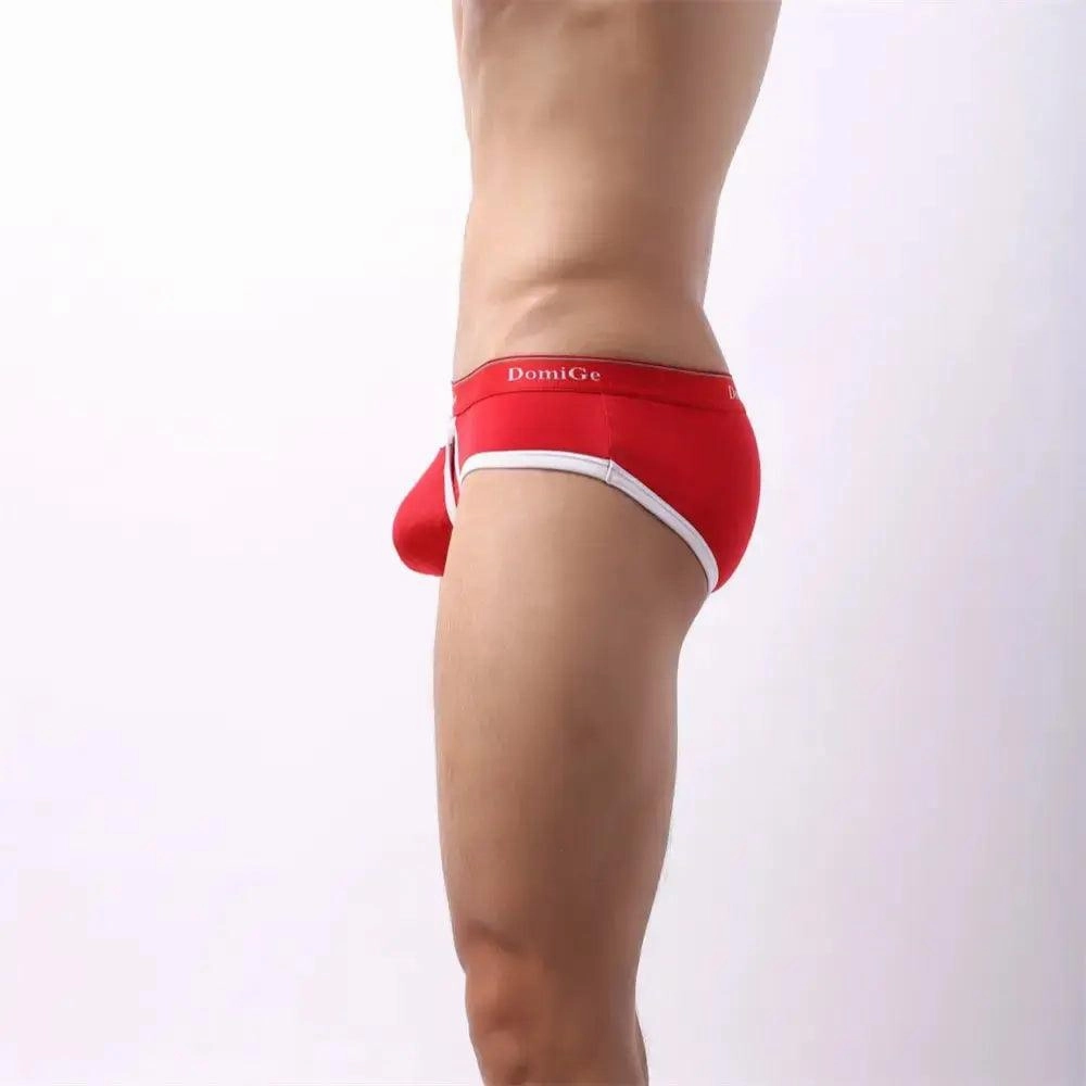 DomiGe Men's Cotton Stretch Briefs with Dual Pouch Underwear